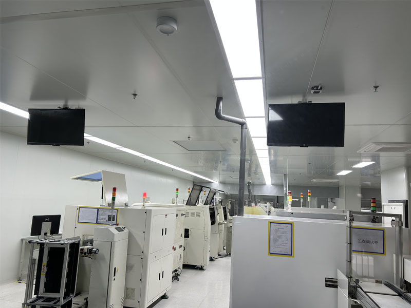 威達(dá)電子2200平方SMT10萬級(jí)潔凈車間安裝完工交付